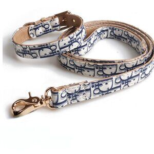 Dog Cat Collar and Leash Set
